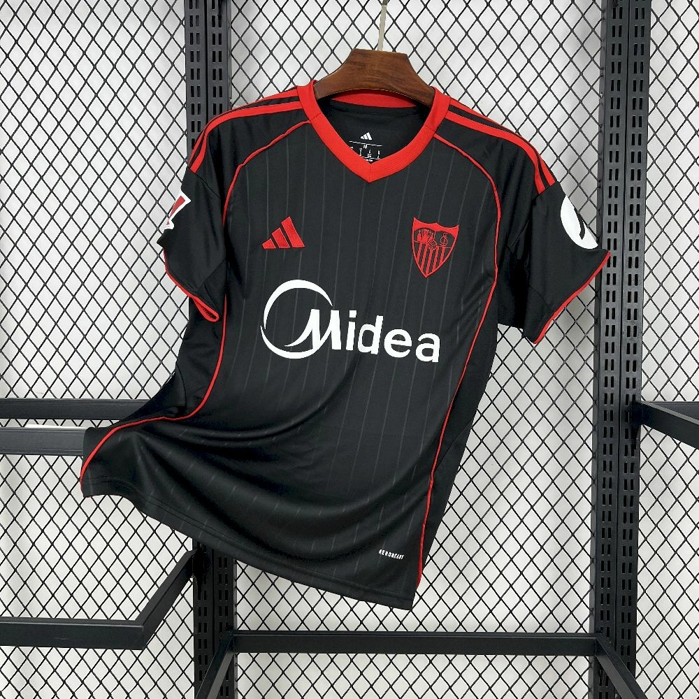 Camiseta de fútbol Sevilla 2025/26 TERCERA MANGA CORTA VERSION FAN